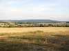 L�ny v l�t� - ze �elezni�n� trati nad vesnic�